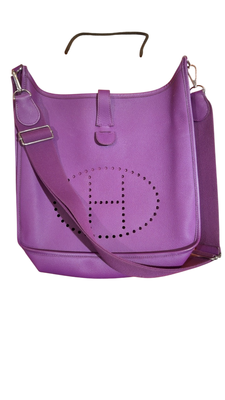 Hermès Evelyn Handbag 33 Purple