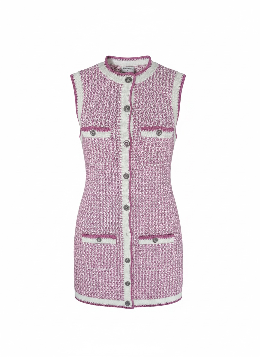 CHANEL Ropa de Mujer 36 Pink and White