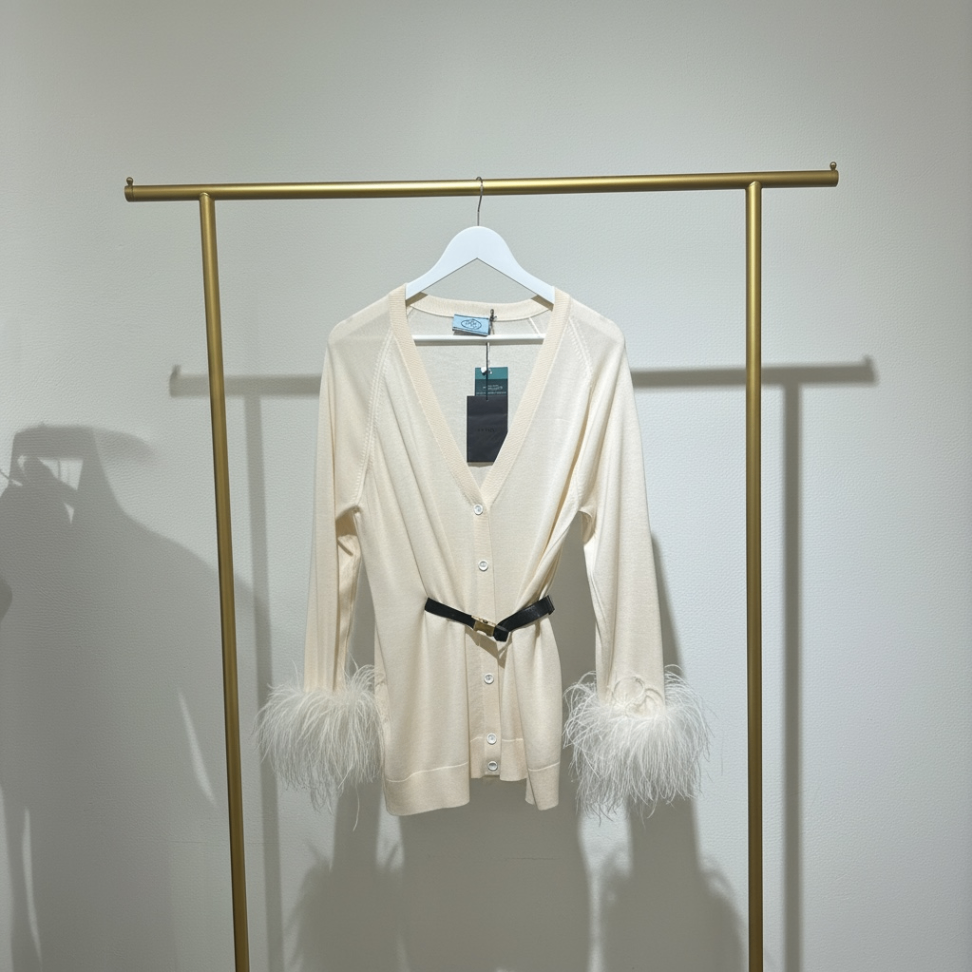 Prada Ropa de Mujer Large Beige/Crema