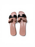 Hermes Zapatos 39,5 Pink and Black