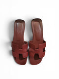 HERMES Zapatos 39,5 Red