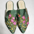 AnatolianCraft Zapatos 39 Verde y Rosa