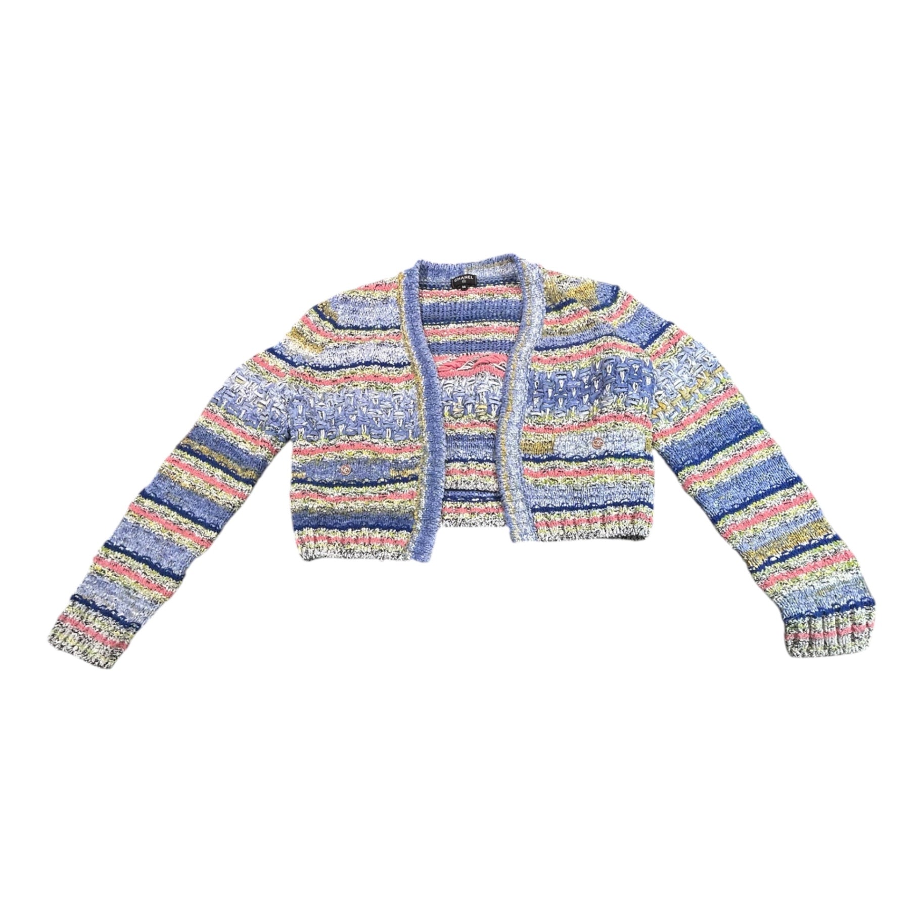 CHANEL Ropa de Mujer 38 Multicolor (azul, rosa, amarillo, gris)