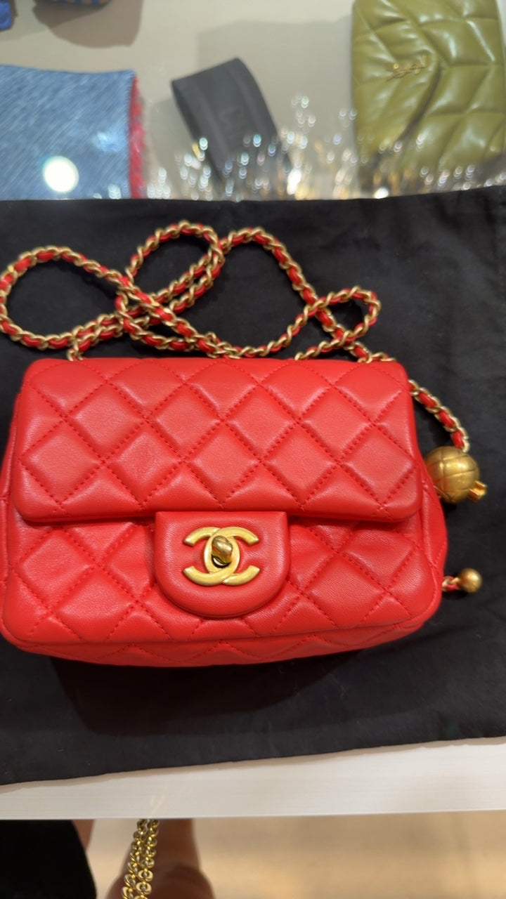Chanel Bolsos 20 x 15 x 7 cm Red
