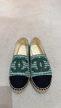 Chanel Zapatos de mujer No visible Verde y negro