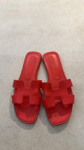 Hermès Zapatos Oran 37,5 Red