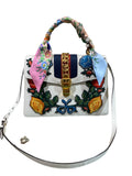 Gucci Bolsos M Blanco con detalles multicolores