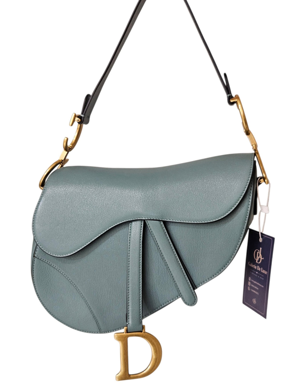 Bolsos Mediano Verde Dior Saddle