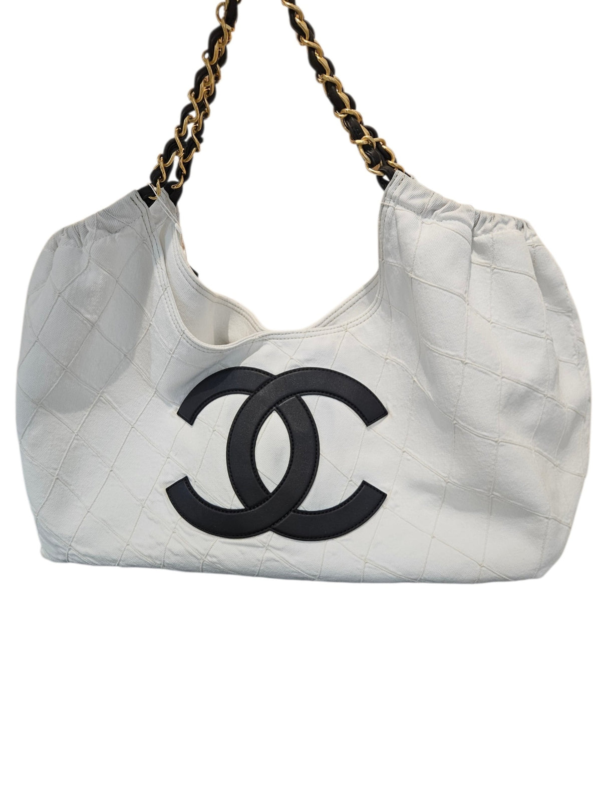 Chanel Beach Hobo Coco Bolsos de mujer Large White
