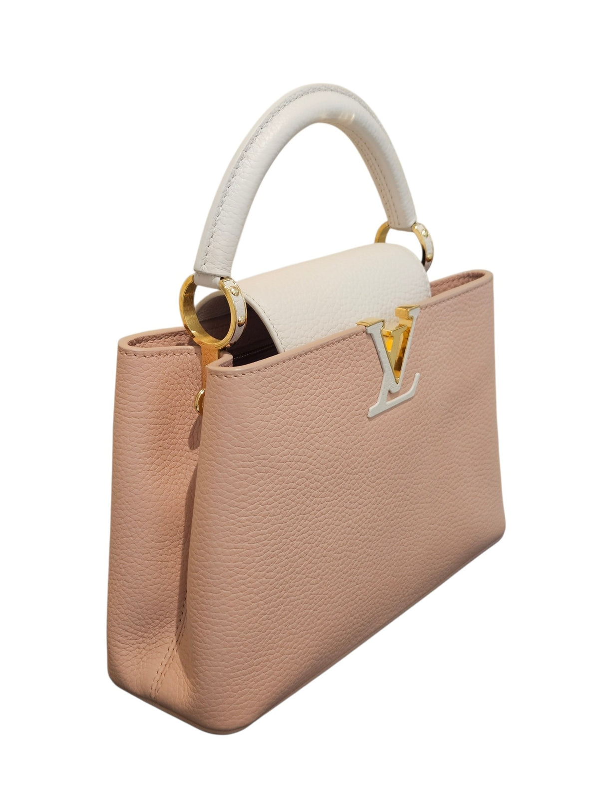Louis Vuitton Capucines BB Bolsos Pink and White