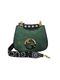 Gucci Emerald Pony Hair Medium Blondie Flap Bag Bolsos Verde