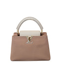 Louis Vuitton Capucines BB Bolsos Pink and White