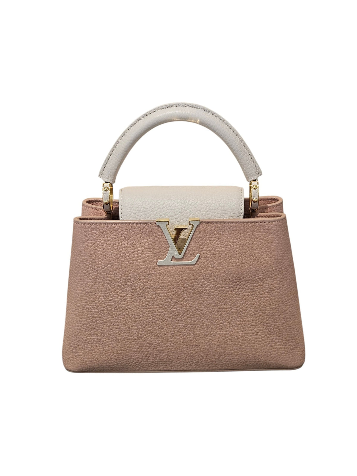 Louis Vuitton Capucines BB Bolsos Pink and White