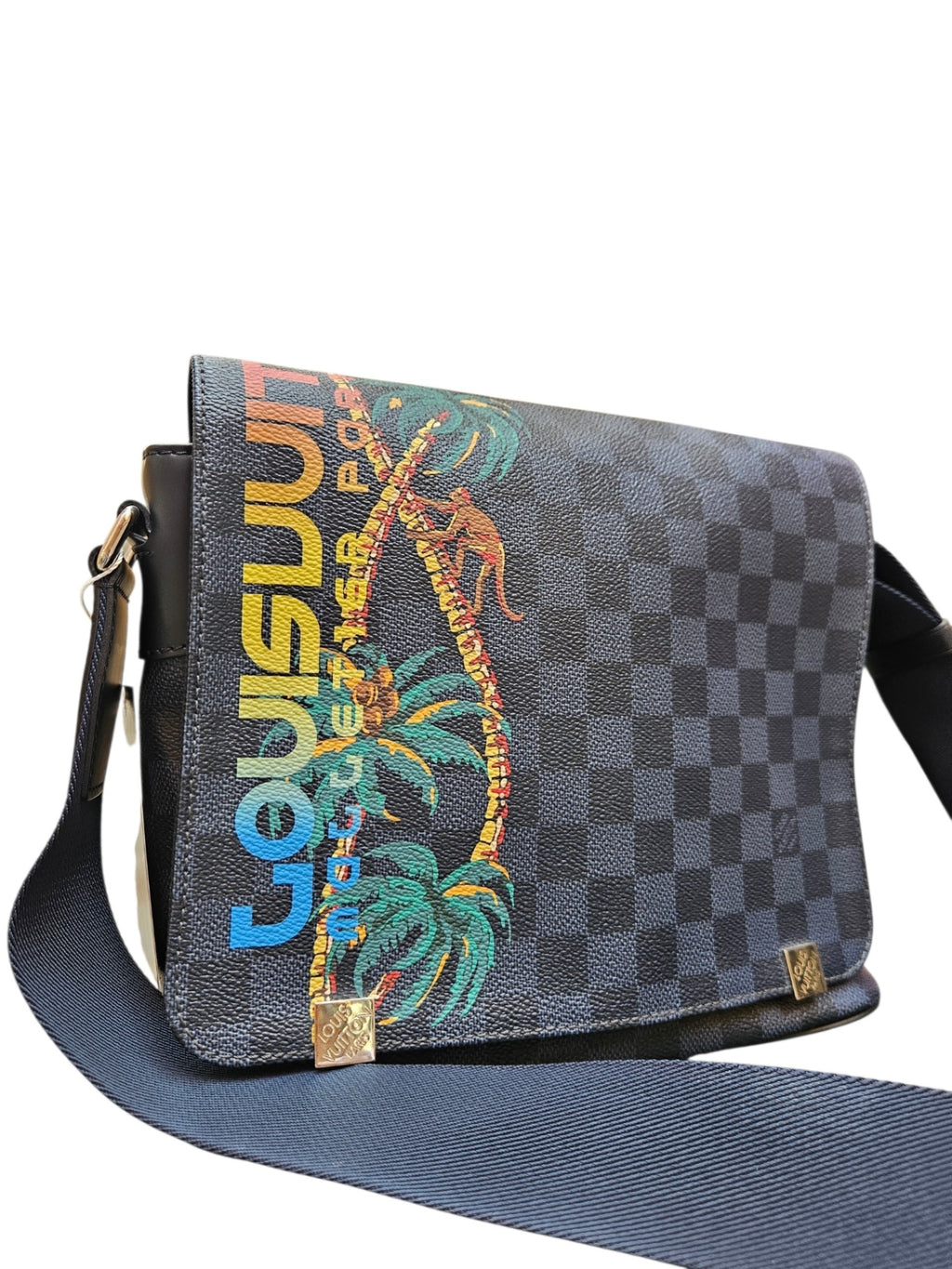 Louis Vuitton Damier Cobalt Jungle District PM Messenger Bag