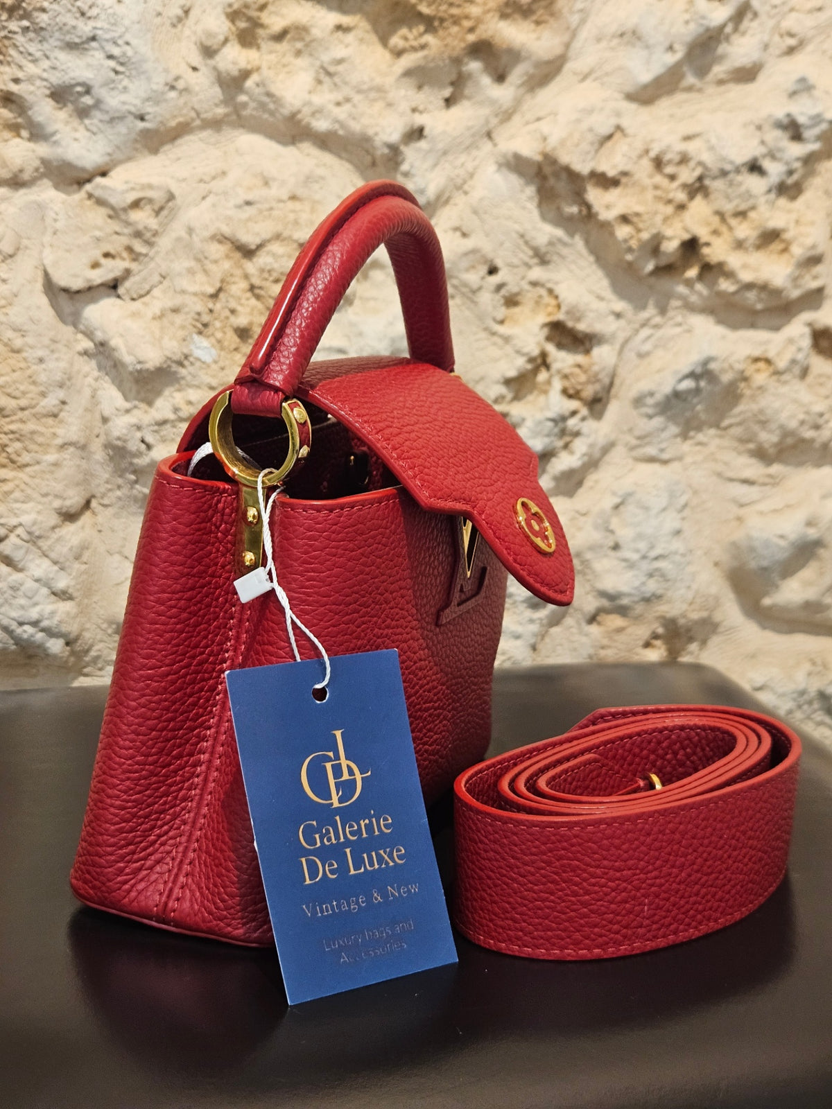 Louis Vuitton Capucines Bolsos Mini Red