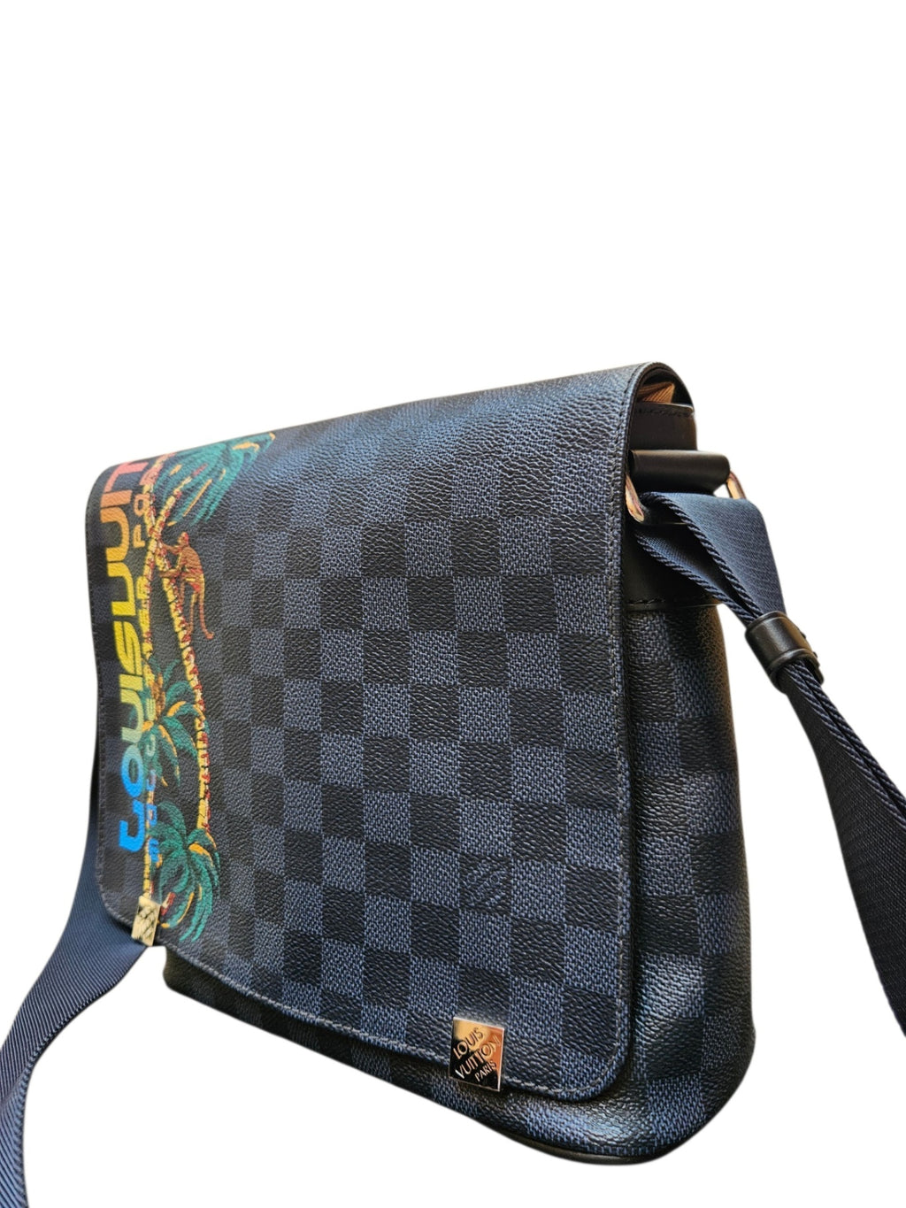 Louis Vuitton Damier Cobalt Jungle District PM Messenger Bag