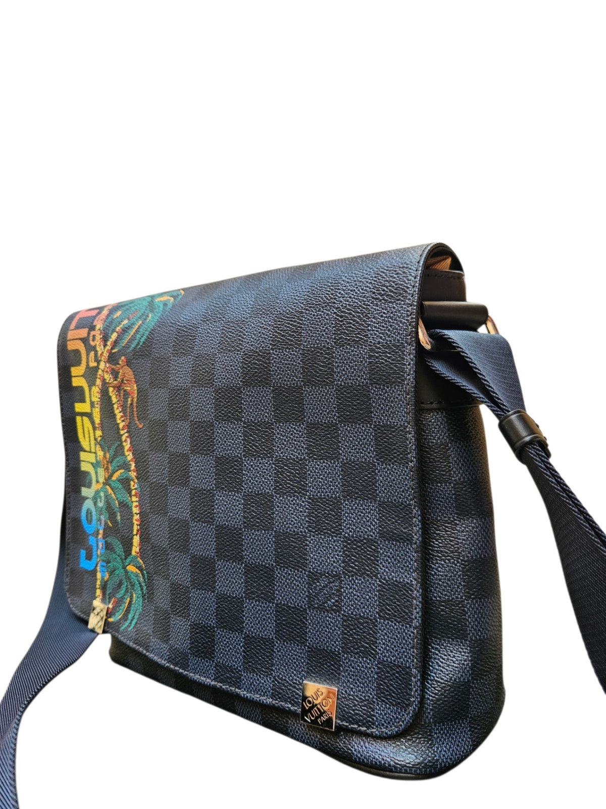 Louis Vuitton Damier Cobalt Jungle District PM Messenger Bag