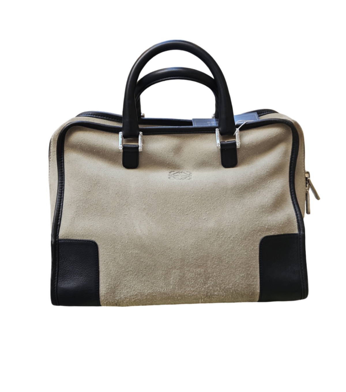Loewe Amazona Suede and Black Leather Bag