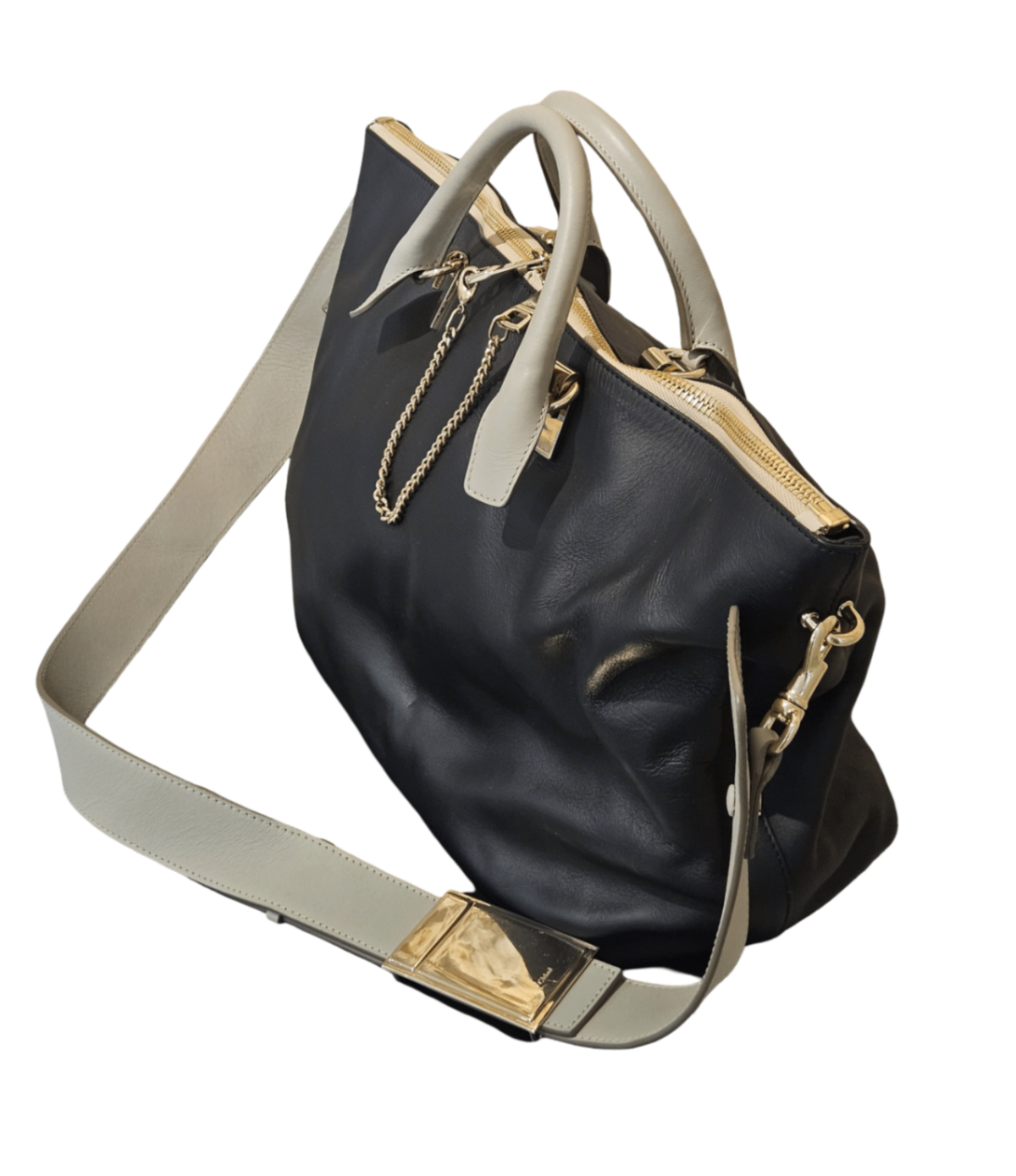 Chloé Baylee Medium Tote Bag Bolsos de mujer Medium Black and Grey