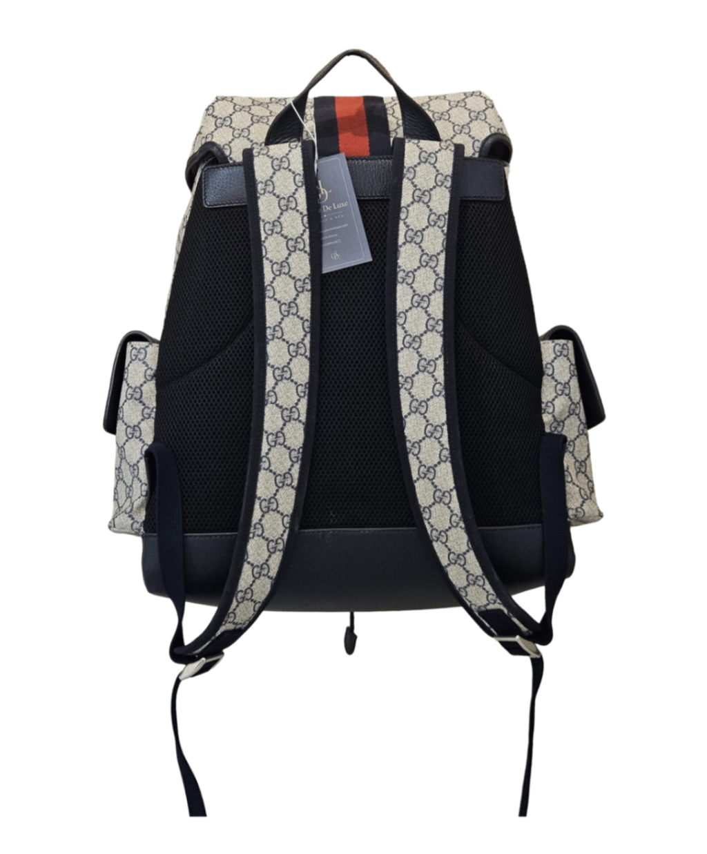 Gucci Medium Ophidia GG Supreme Backpack Bolsos Beige y negro