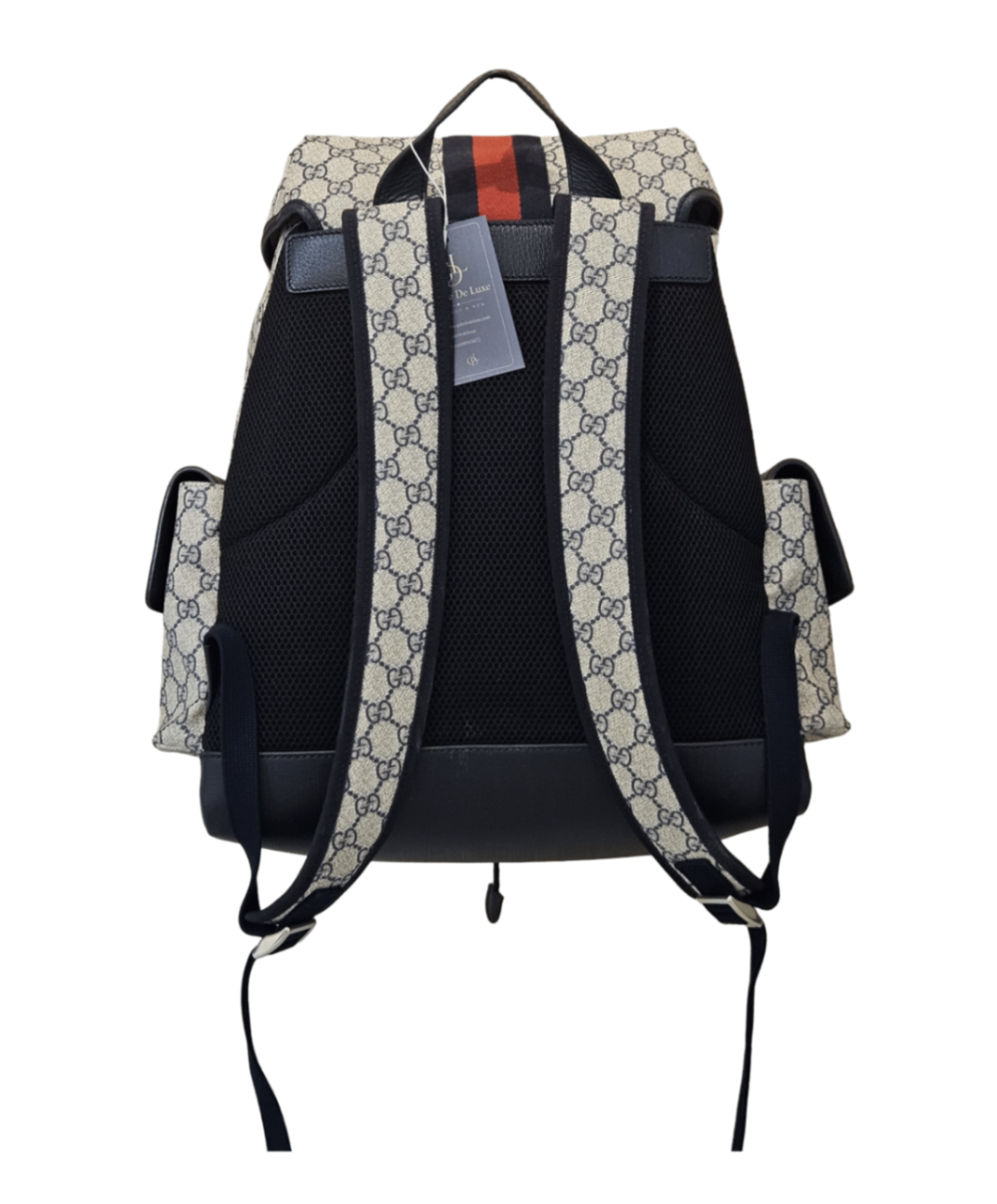 Gucci Medium Ophidia GG Supreme Backpack Bolsos Beige y negro