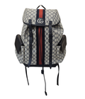 Gucci Medium Ophidia GG Supreme Backpack Bolsos Beige y negro