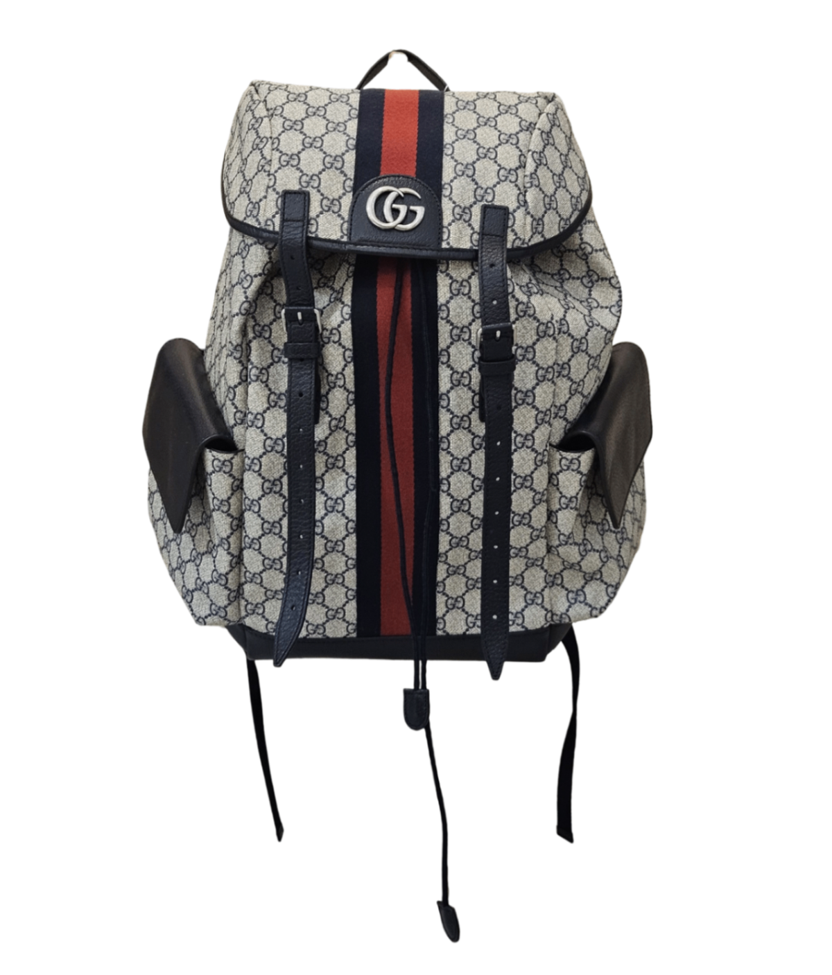 Gucci Medium Ophidia GG Supreme Backpack Bolsos Beige y negro