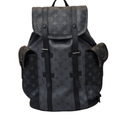  Louis Vuitton Christopher PM Monogram Eclipse Backpack Bolsos Gris/Negro