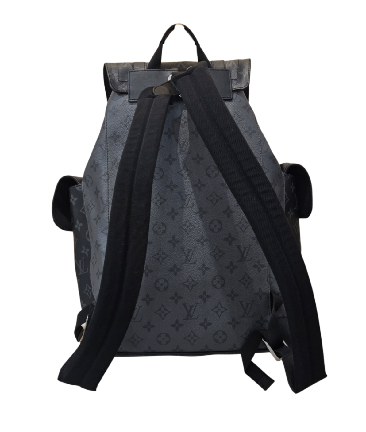  Louis Vuitton Christopher PM Monogram Eclipse Backpack Bolsos Gris/Negro