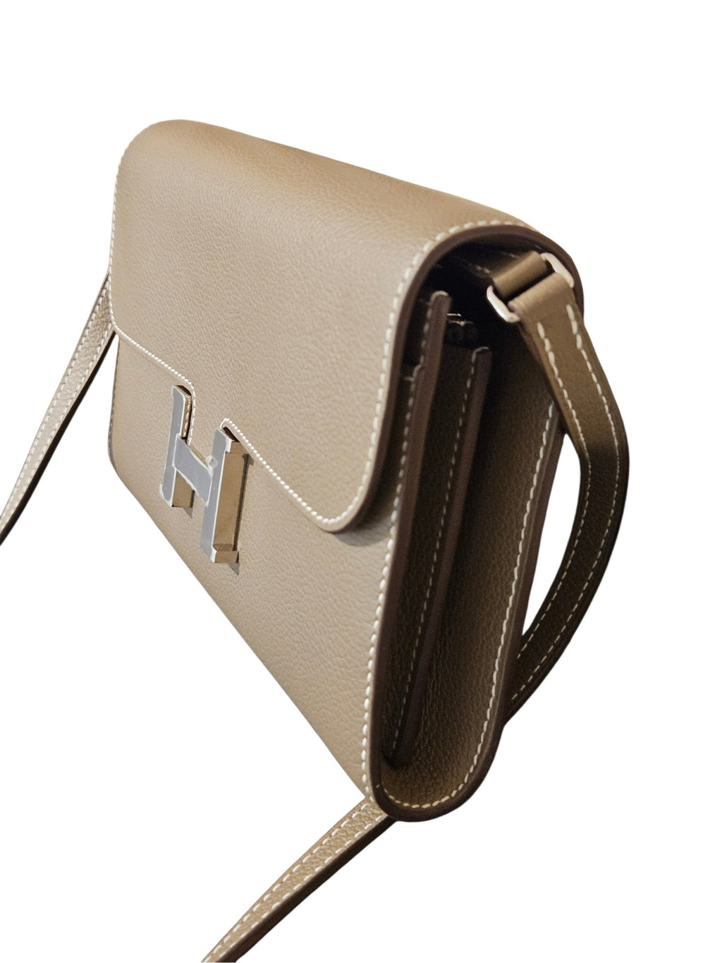 Hermès Constance To Go Wallet in Etoupe Epsom Leather (Palladium Hardware)