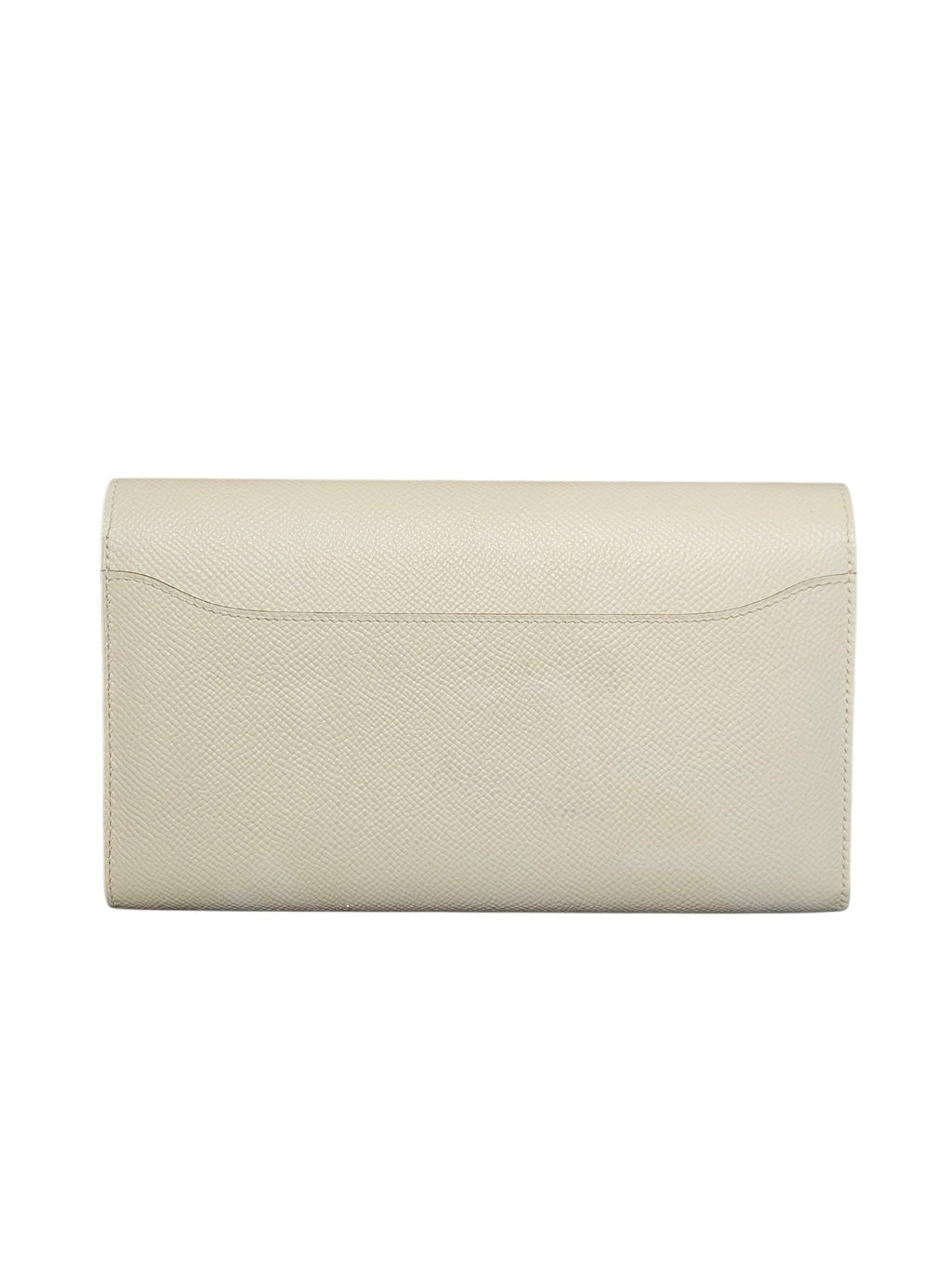 Hermès Constance Long Wallet in Epsom Leather (Craie / Palladium Hardware)