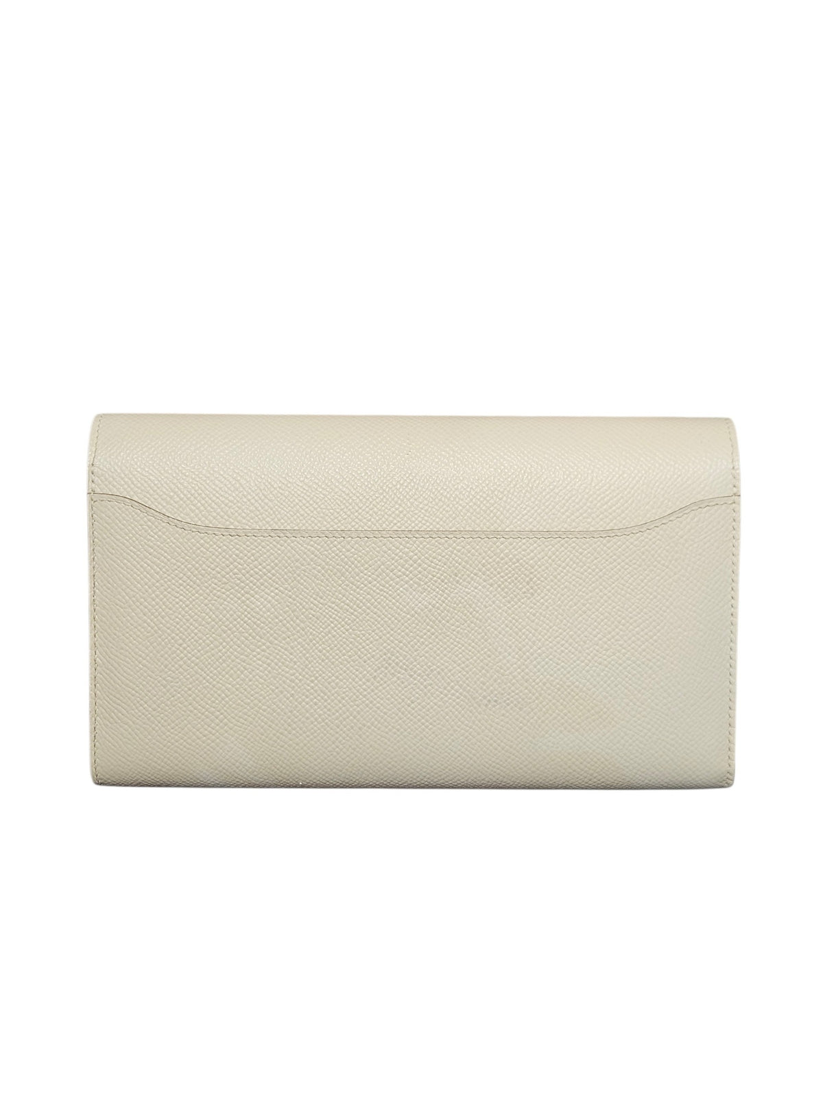 Hermès Constance Long Wallet in Epsom Leather (Craie / Palladium Hardware)