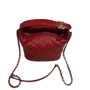 Chanel 2019 Quilted Caviar Top Handle Satchel