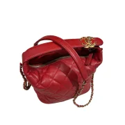 Chanel 2019 Quilted Caviar Top Handle Satchel