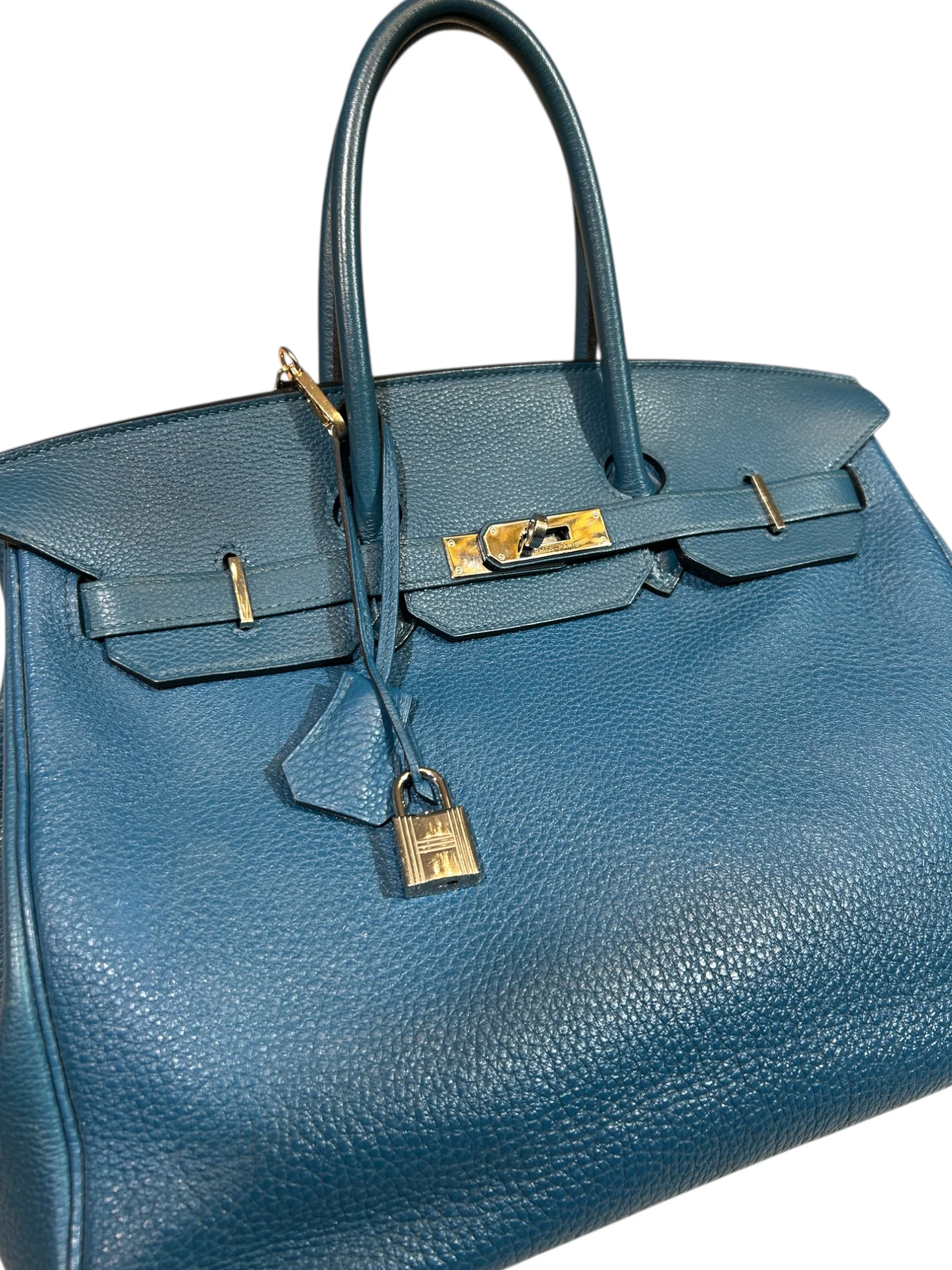 Hermès Birkin 35 – Teal Blue (Togo)